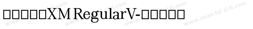 华文隶体_XM RegularV字体转换